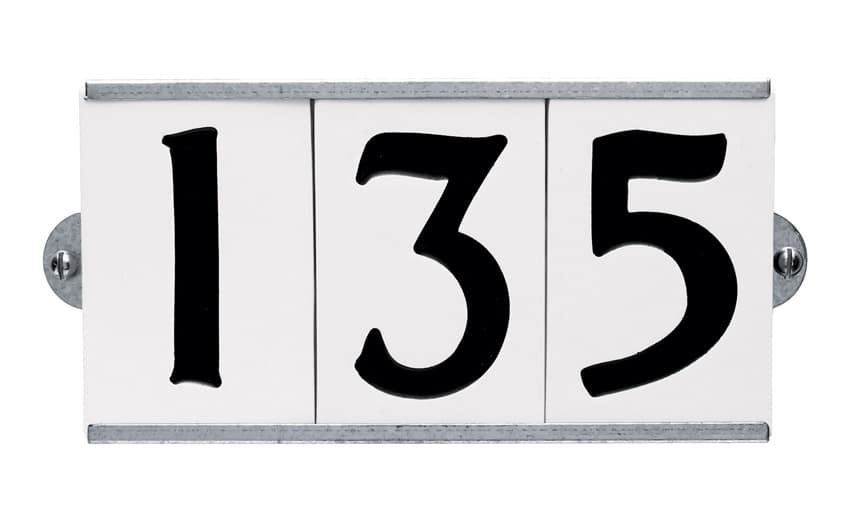 address-sign-3 address numbers porcelain