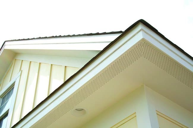 Hardie soffit on house exterior Hardie soffit on house exterior