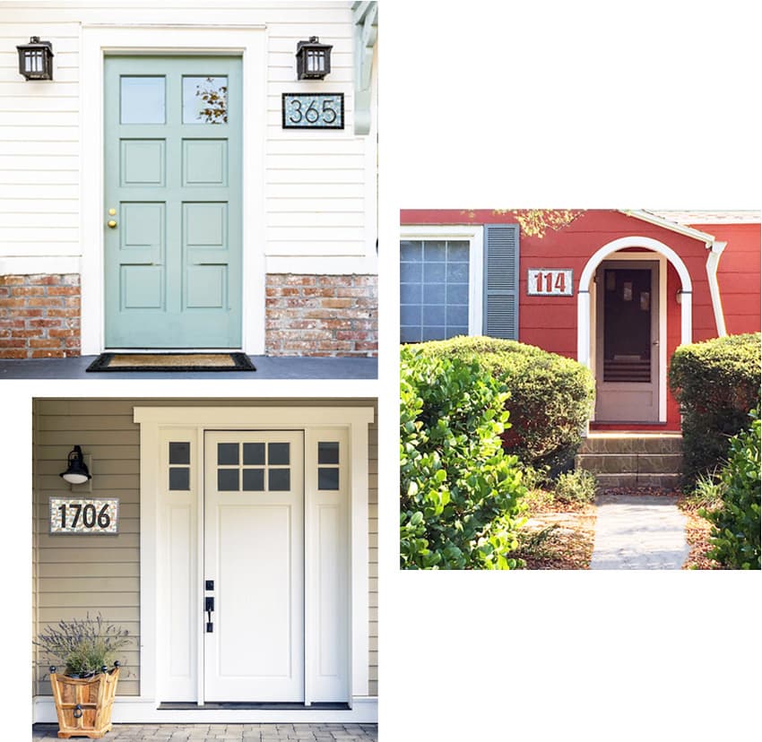 address-sign-6 address numbers mosaics